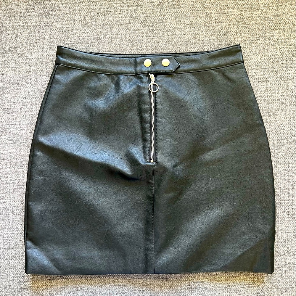Blashe faux leather skirt